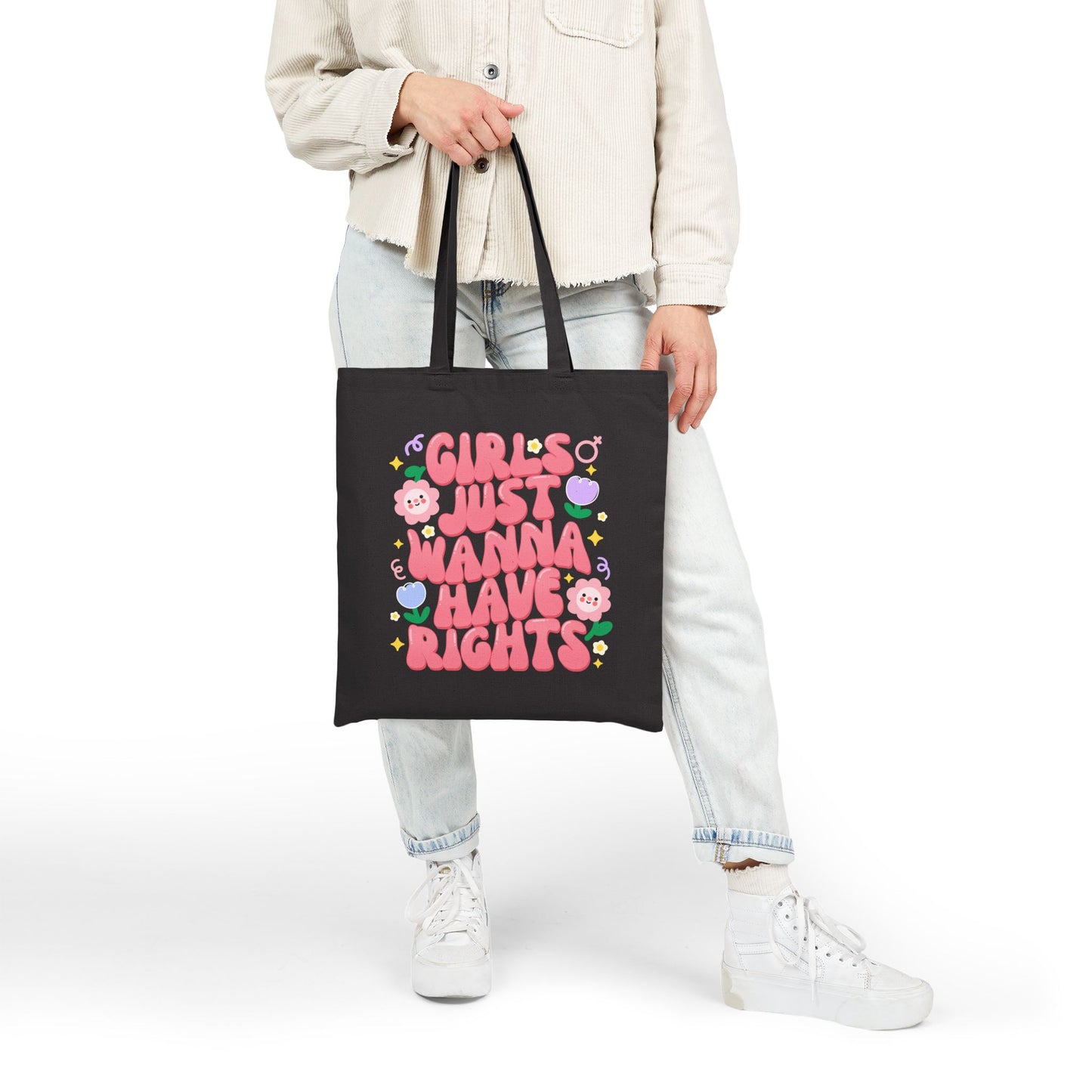 "Girls Just Wanna Have Rights" Tote Bag