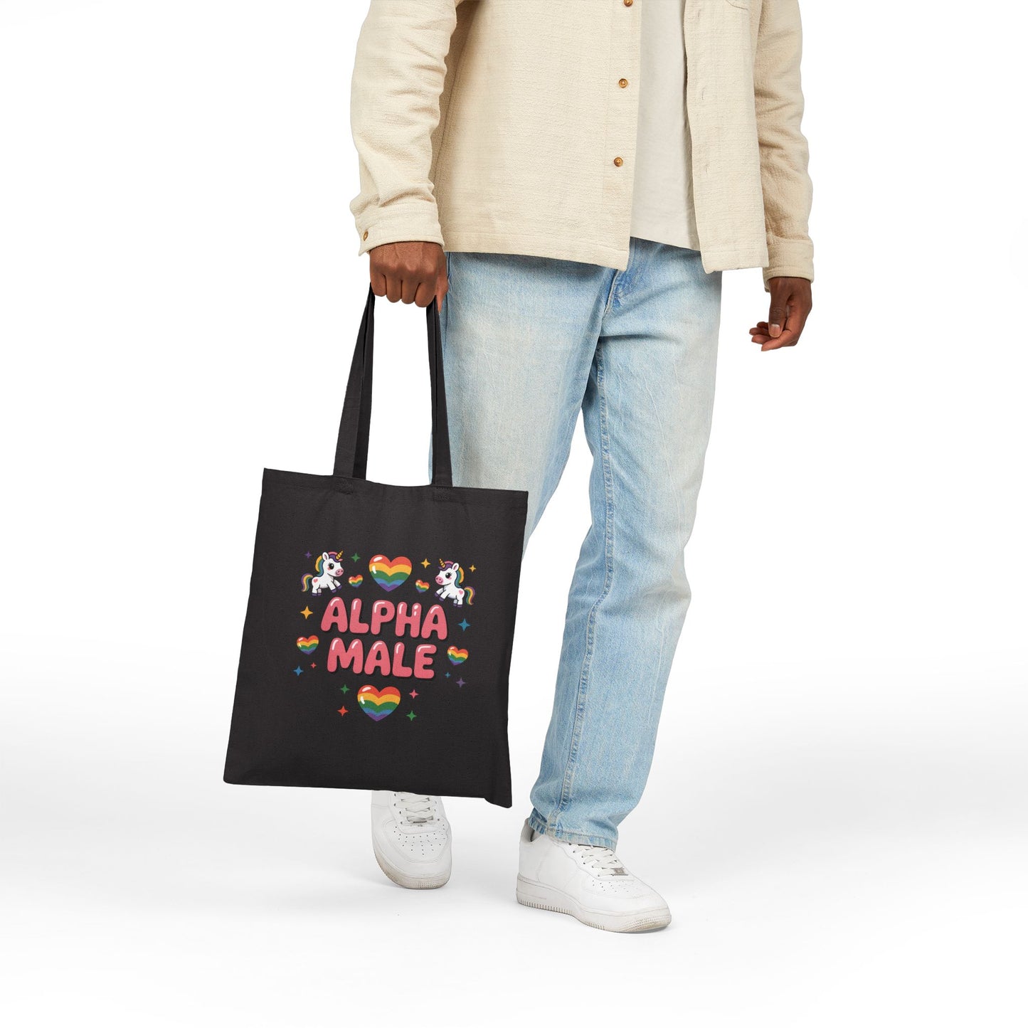 "Alpha Male" Canvas Tote Bag