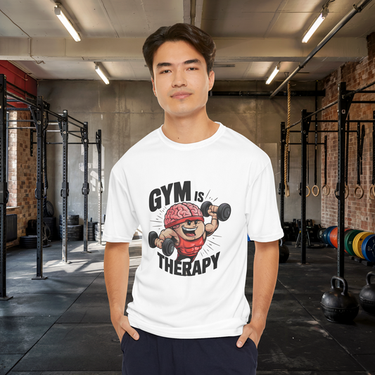 "Gym is Therapy" Men's Performance T-Shirt