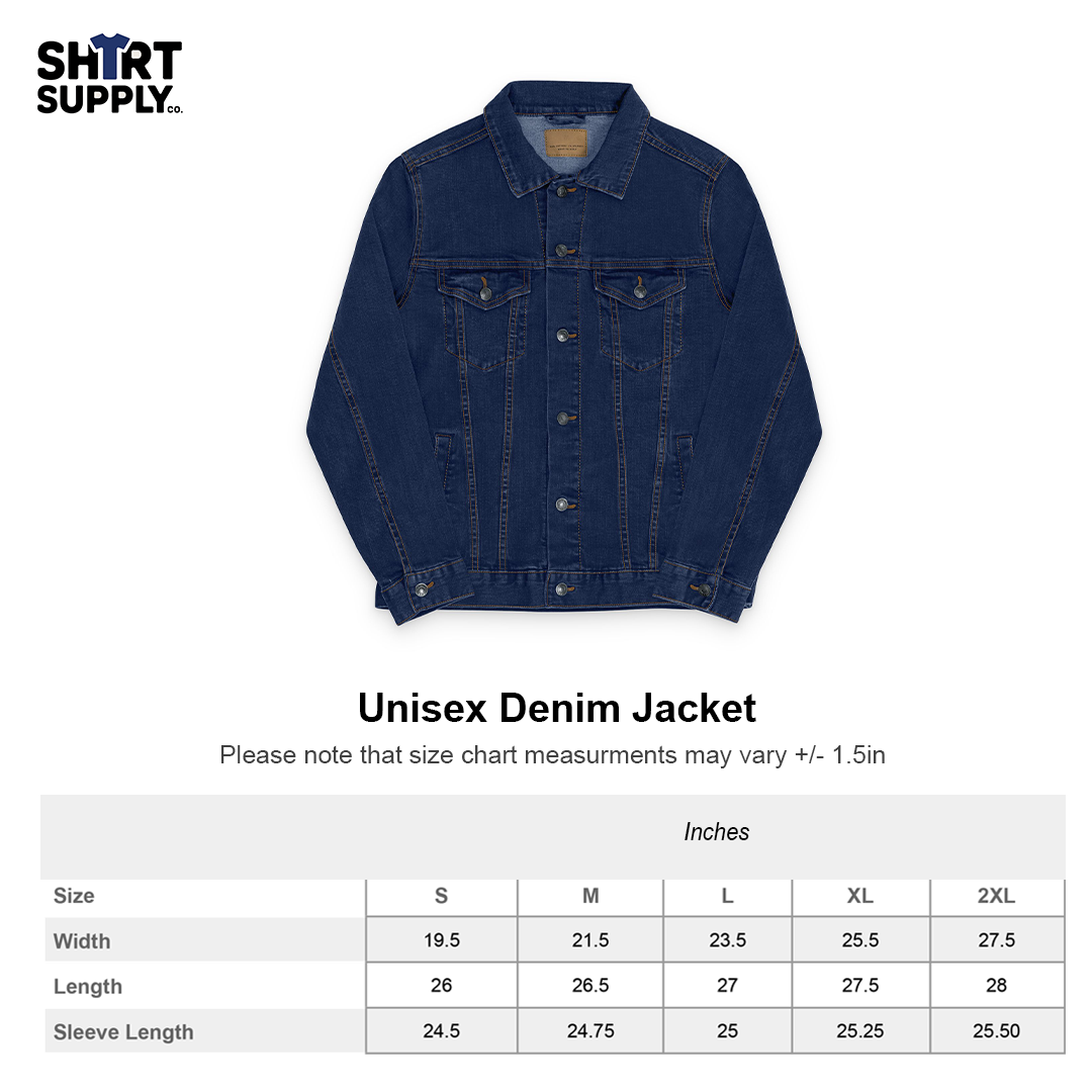 "Cowboy" Unisex Embroidered Denim Jacket