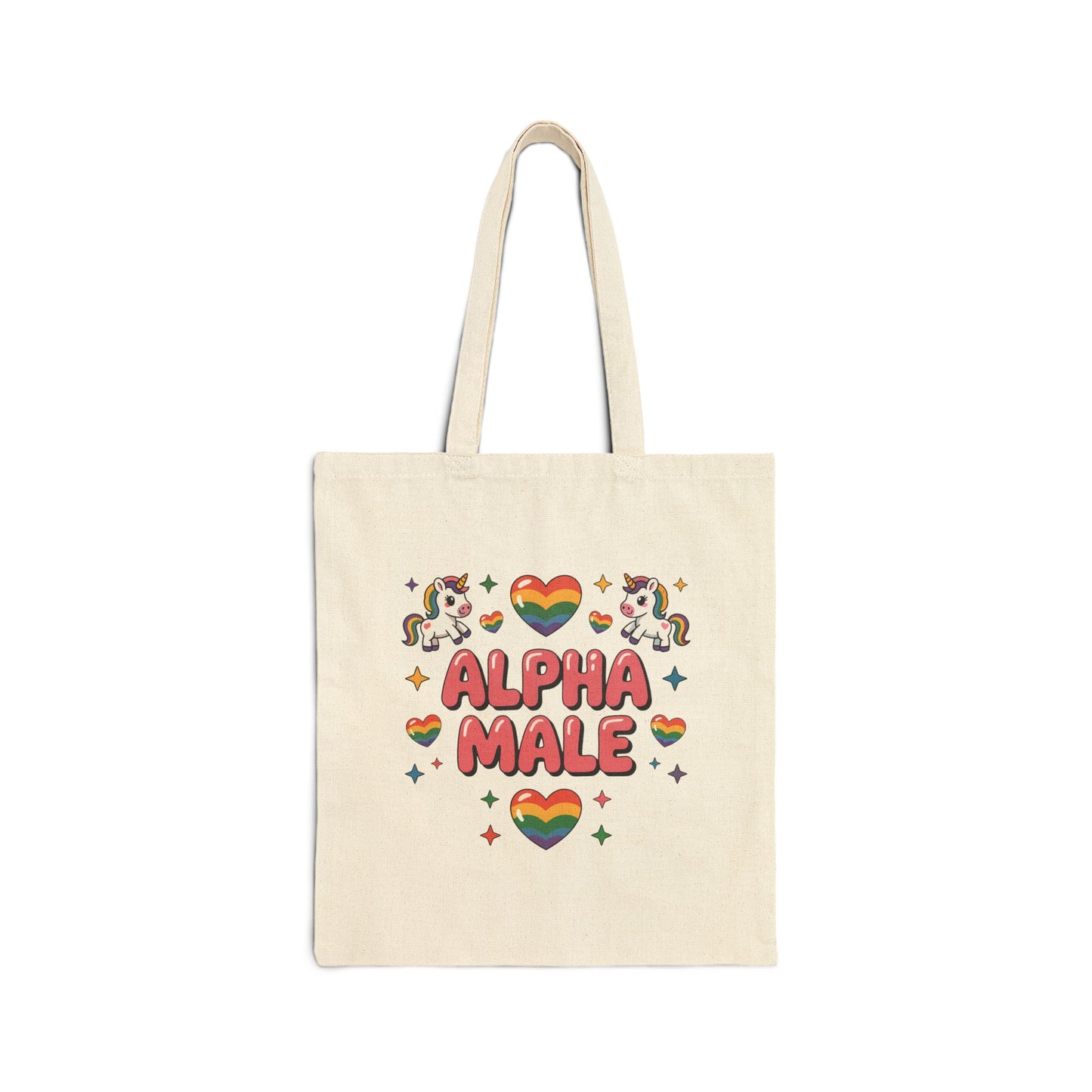 "Alpha Male" Canvas Tote Bag