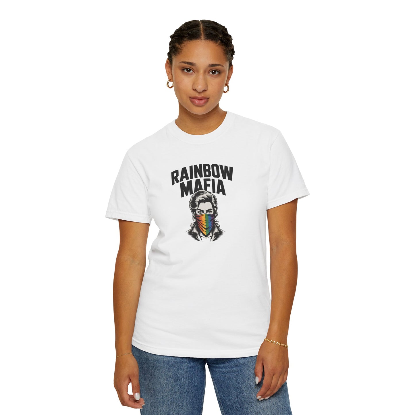 "Rainbow Mafia" Woman Unisex Dyed T-shirt