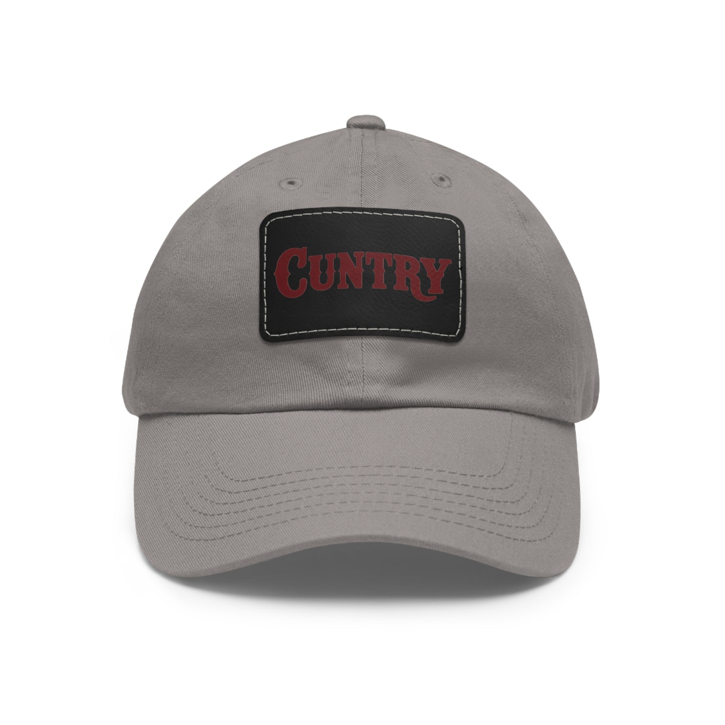 "Cuntry" Beyonce Inspired Rustic Dad Hat with Leather Patch