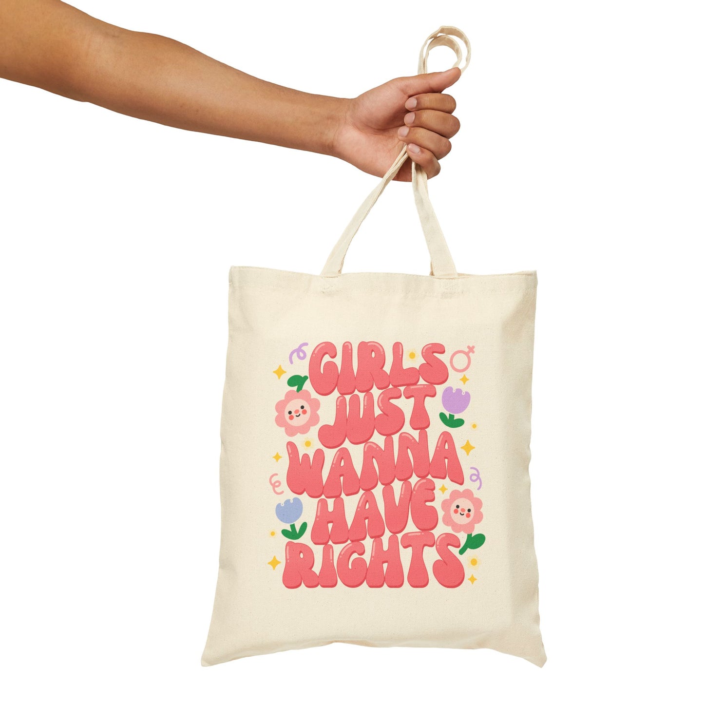 "Girls Just Wanna Have Rights" Tote Bag
