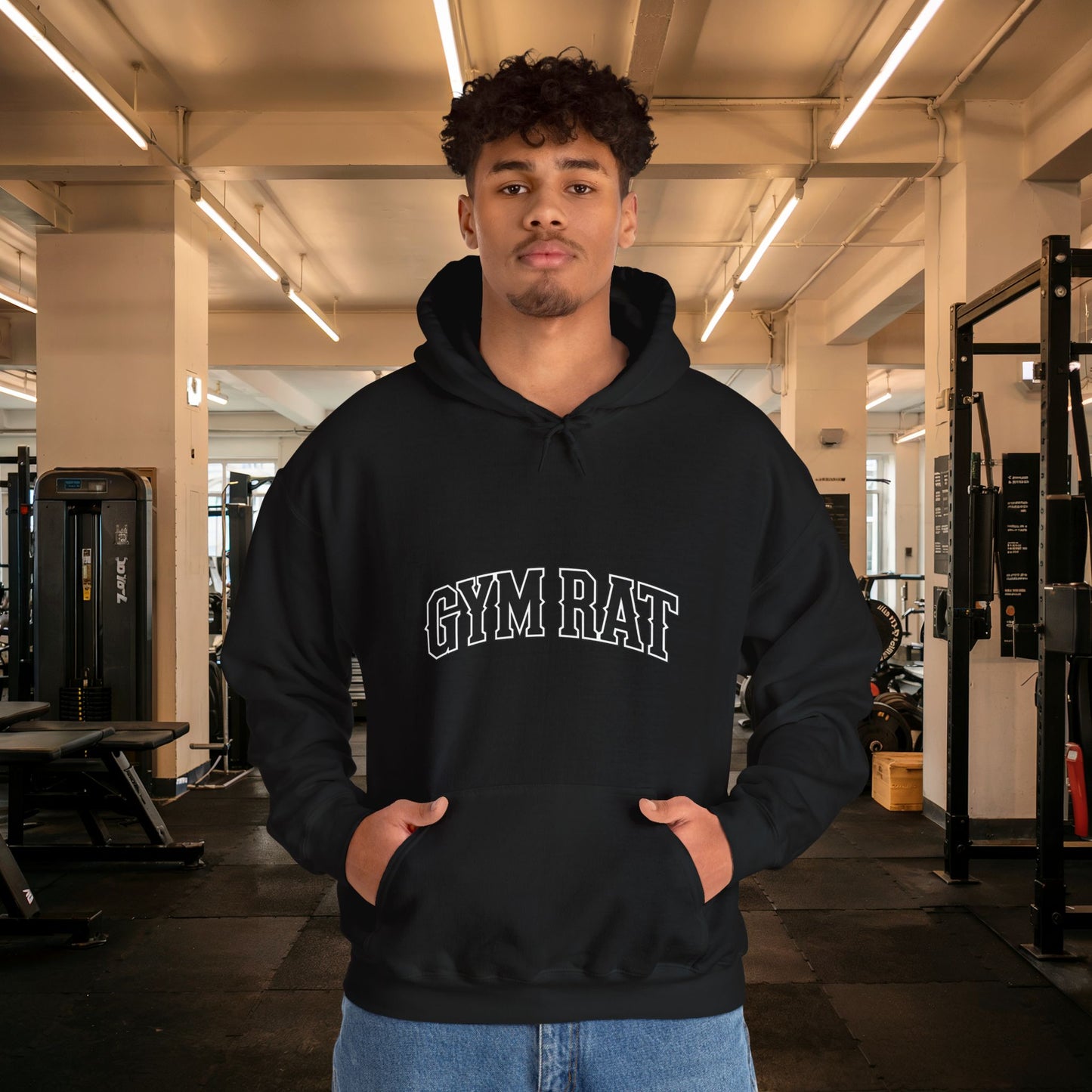 "Gym Rat" Flash Tattoo Heavy Blend™ Hoodie