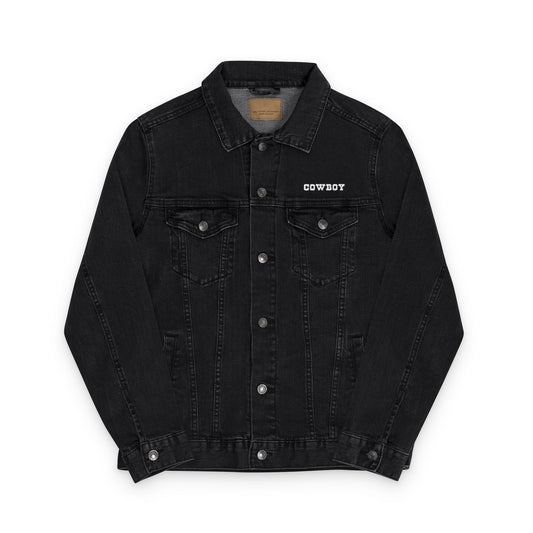 "Cowboy" Unisex Embroidered Denim Jacket