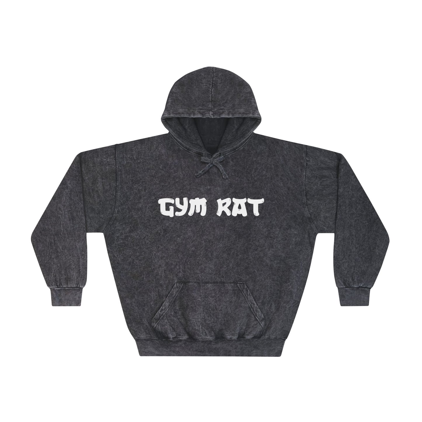 "Gym Rat" Samurai Men's Mineral Wash Hoodie