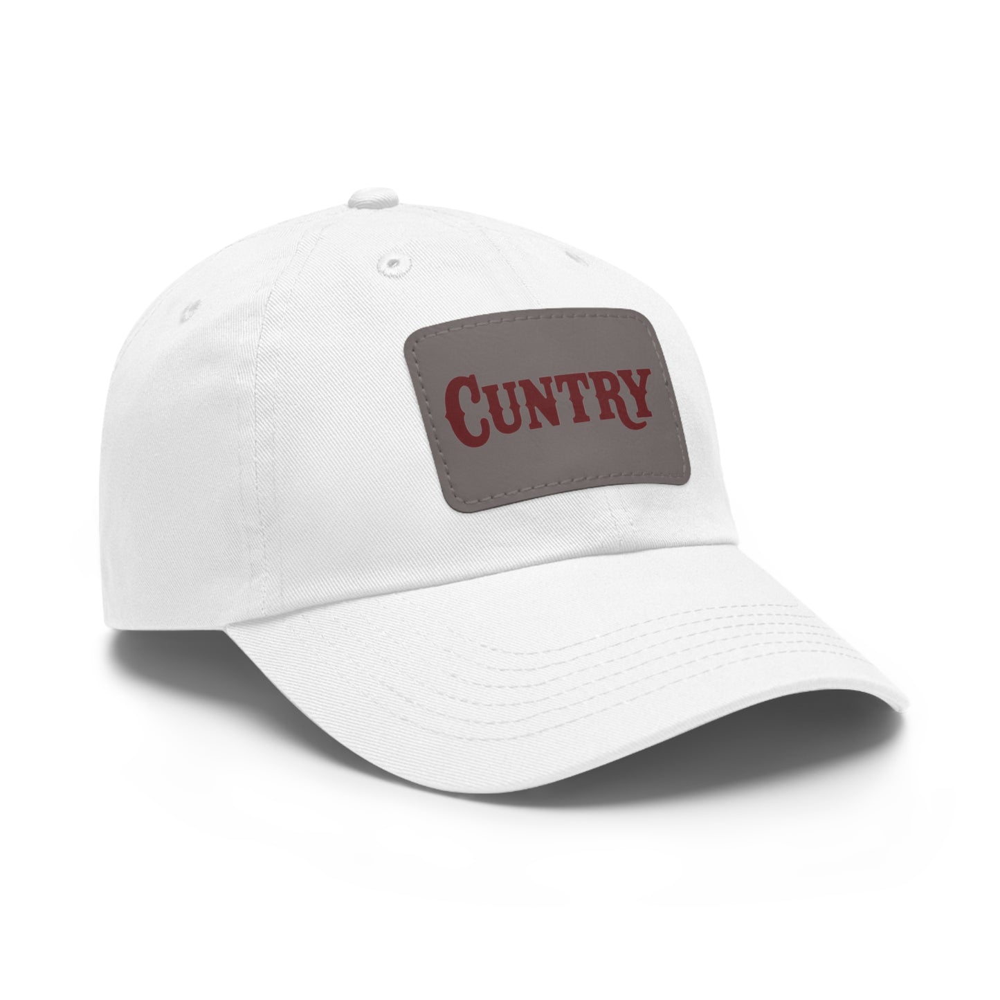 "Cuntry" Beyonce Inspired Rustic Dad Hat with Leather Patch
