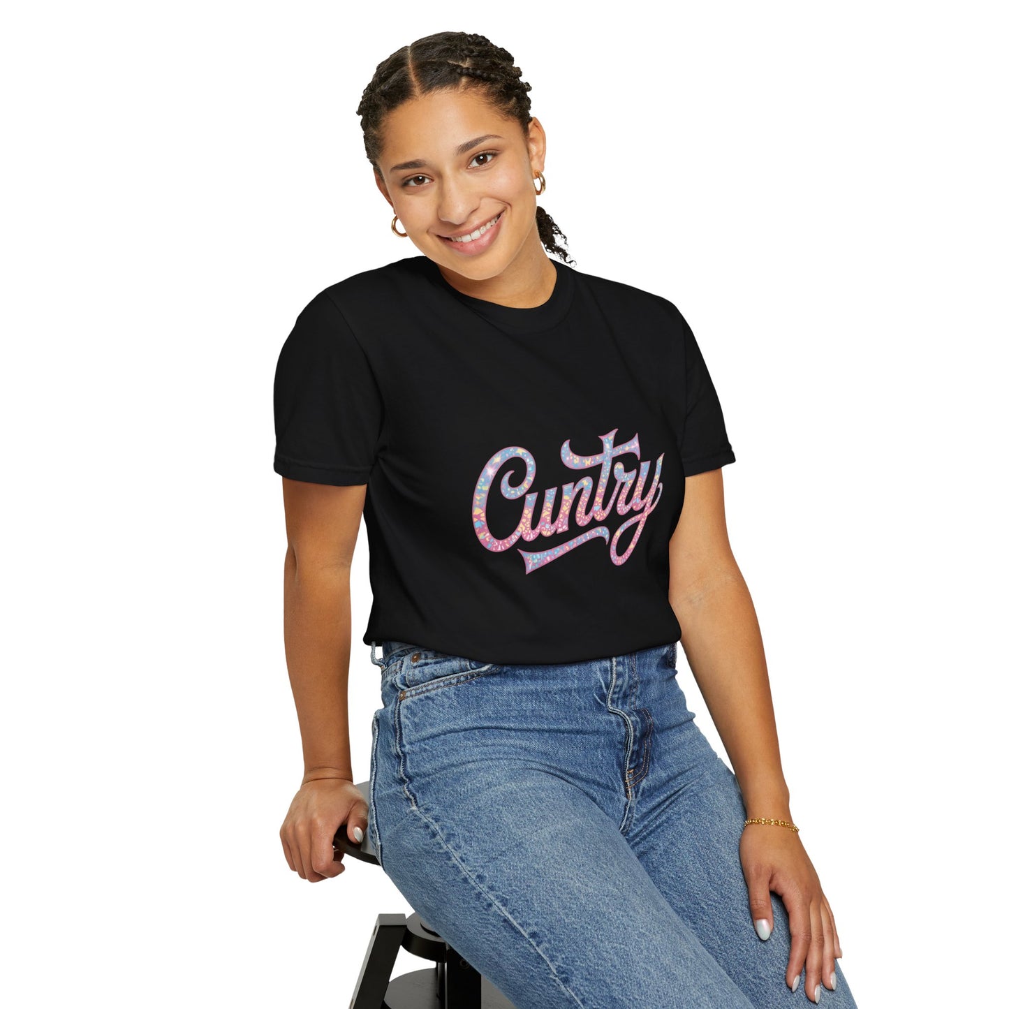 "Cuntry" Colorful Beyonce Inspired Unisex Dyed T-Shirt