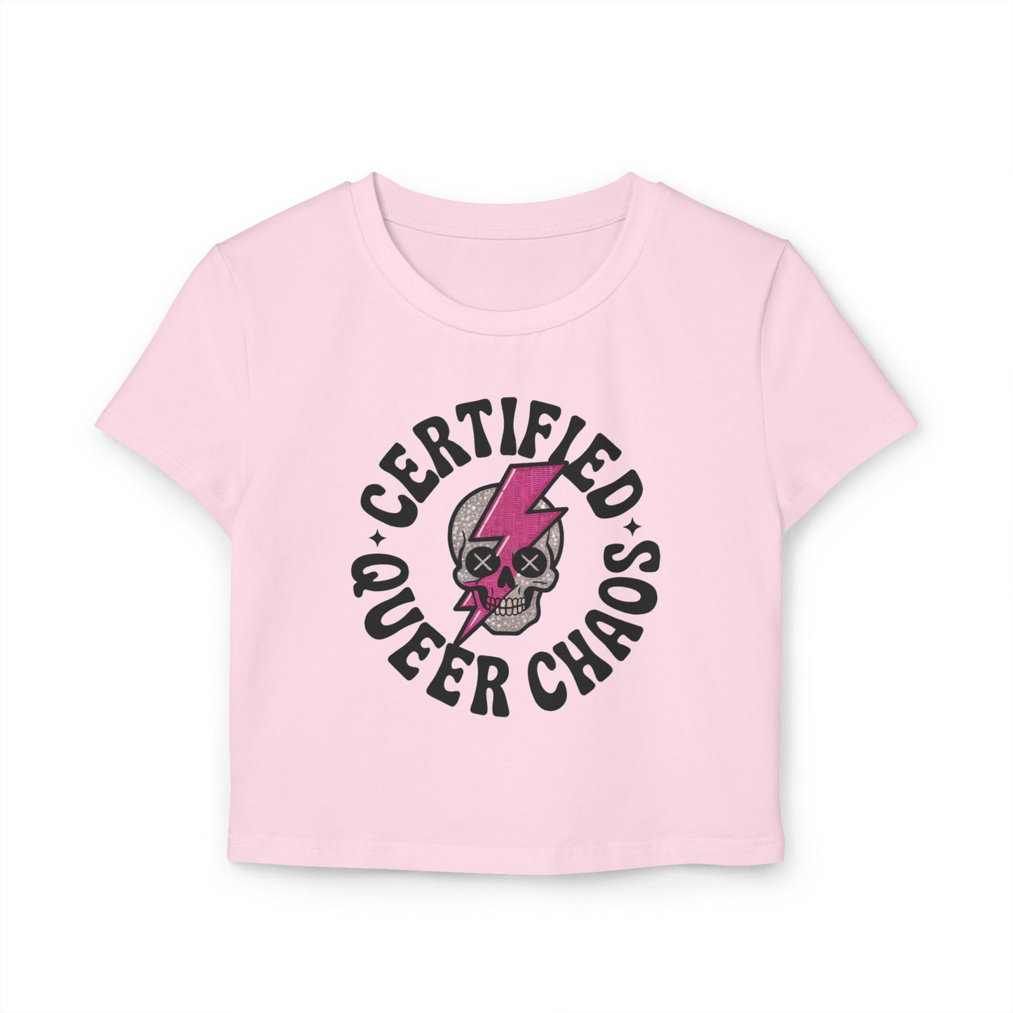 "Certified Queer Chaos" Women's Baby Tee