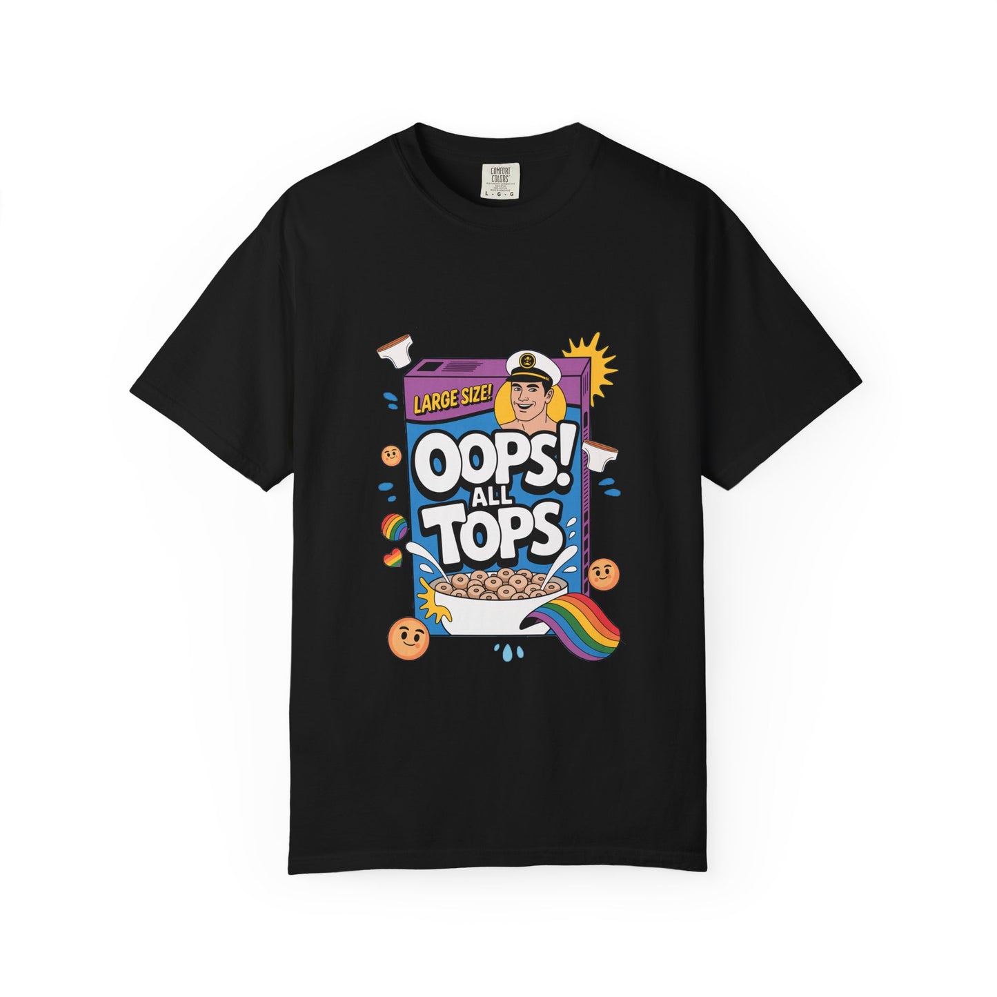 "Oops! All Tops" Mens Dyed T-Shirt
