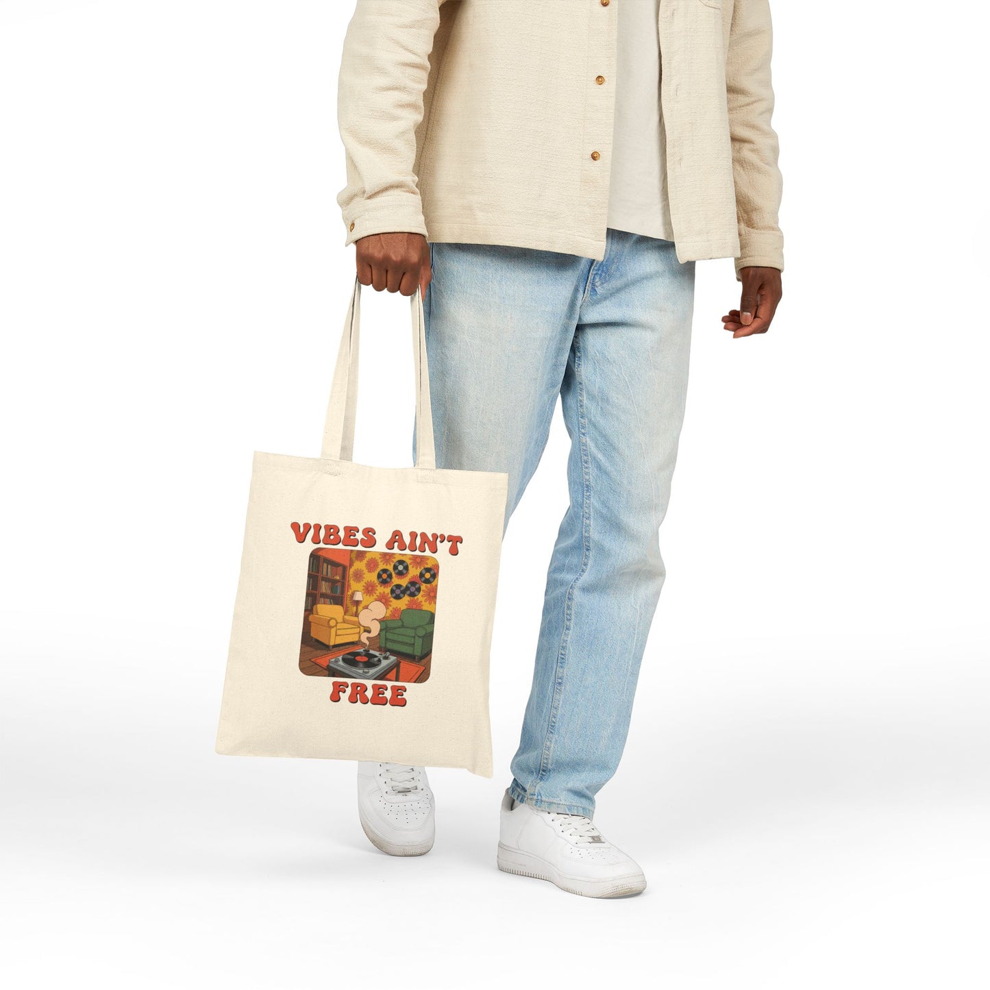 "Vibes Ain't Free" Tote Bag