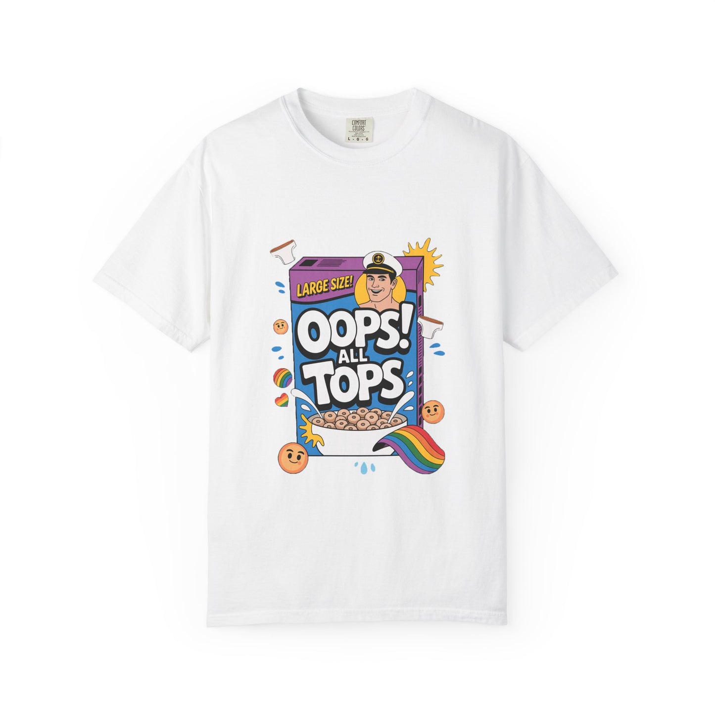 "Oops! All Tops" Mens Dyed T-Shirt