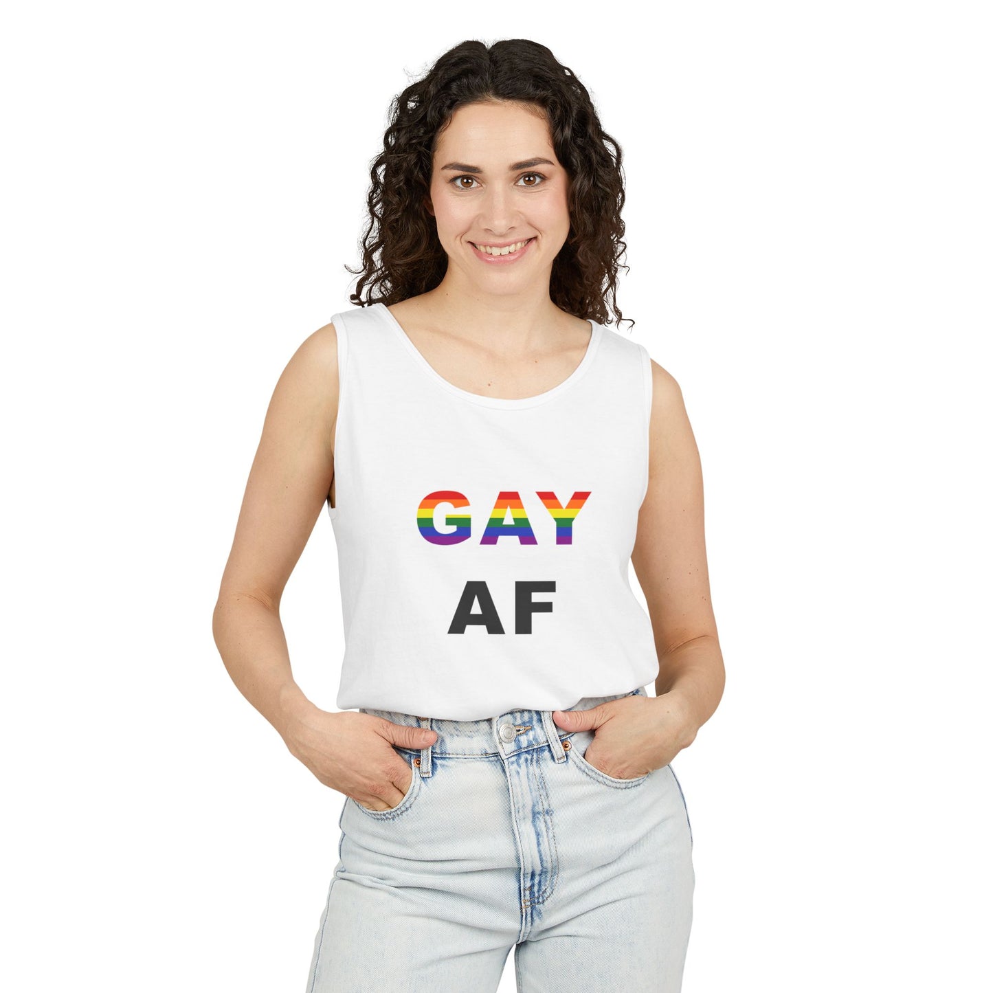 "Gay AF" Unisex Tank Top