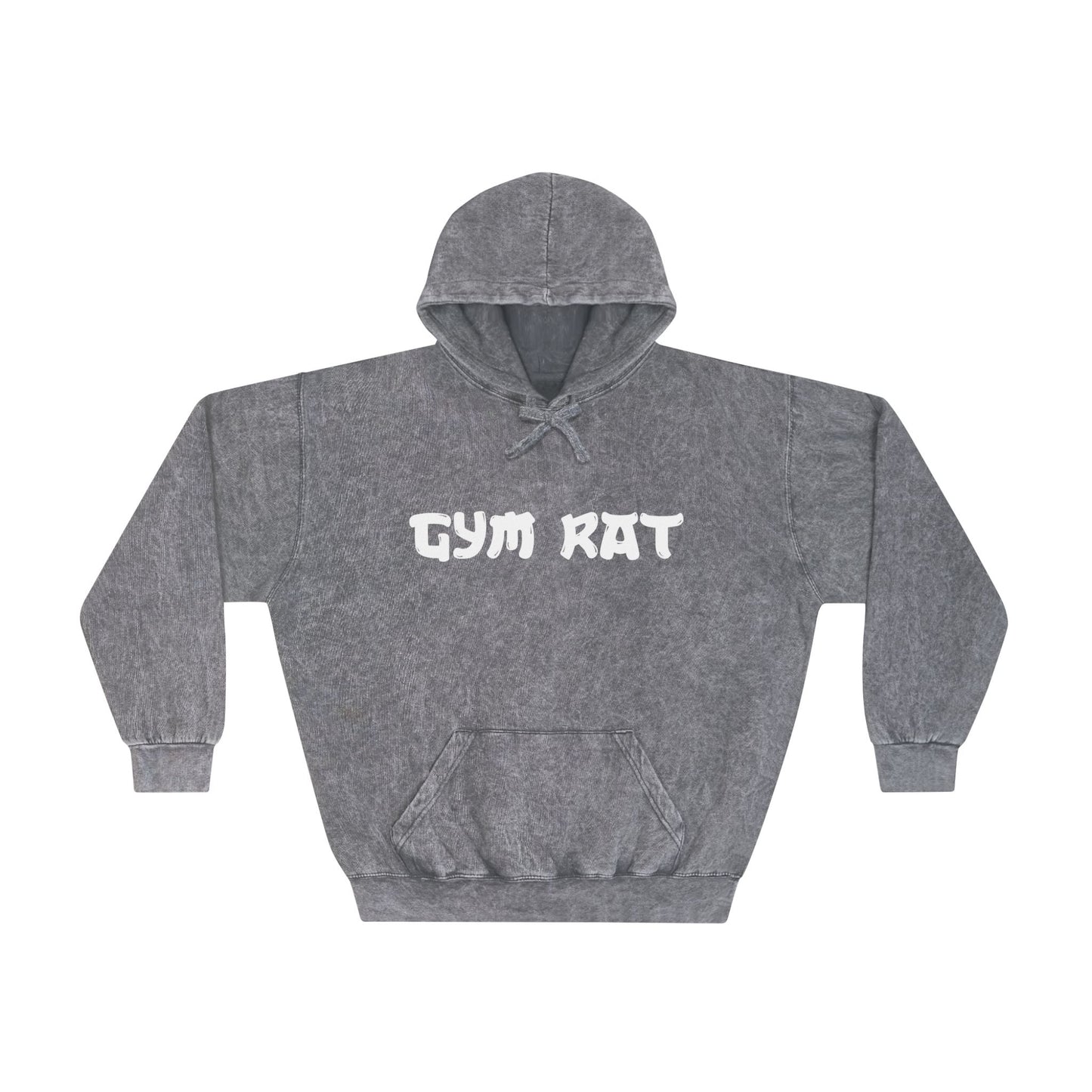 "Gym Rat" Samurai Men's Mineral Wash Hoodie