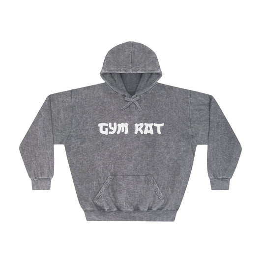 "Gym Rat" Samurai Men's Mineral Wash Hoodie