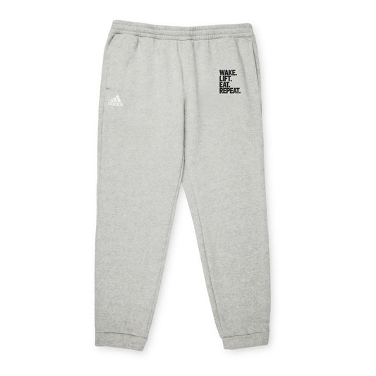 "Wake Eat Lift Repeat" Adidas Fleece Joggers