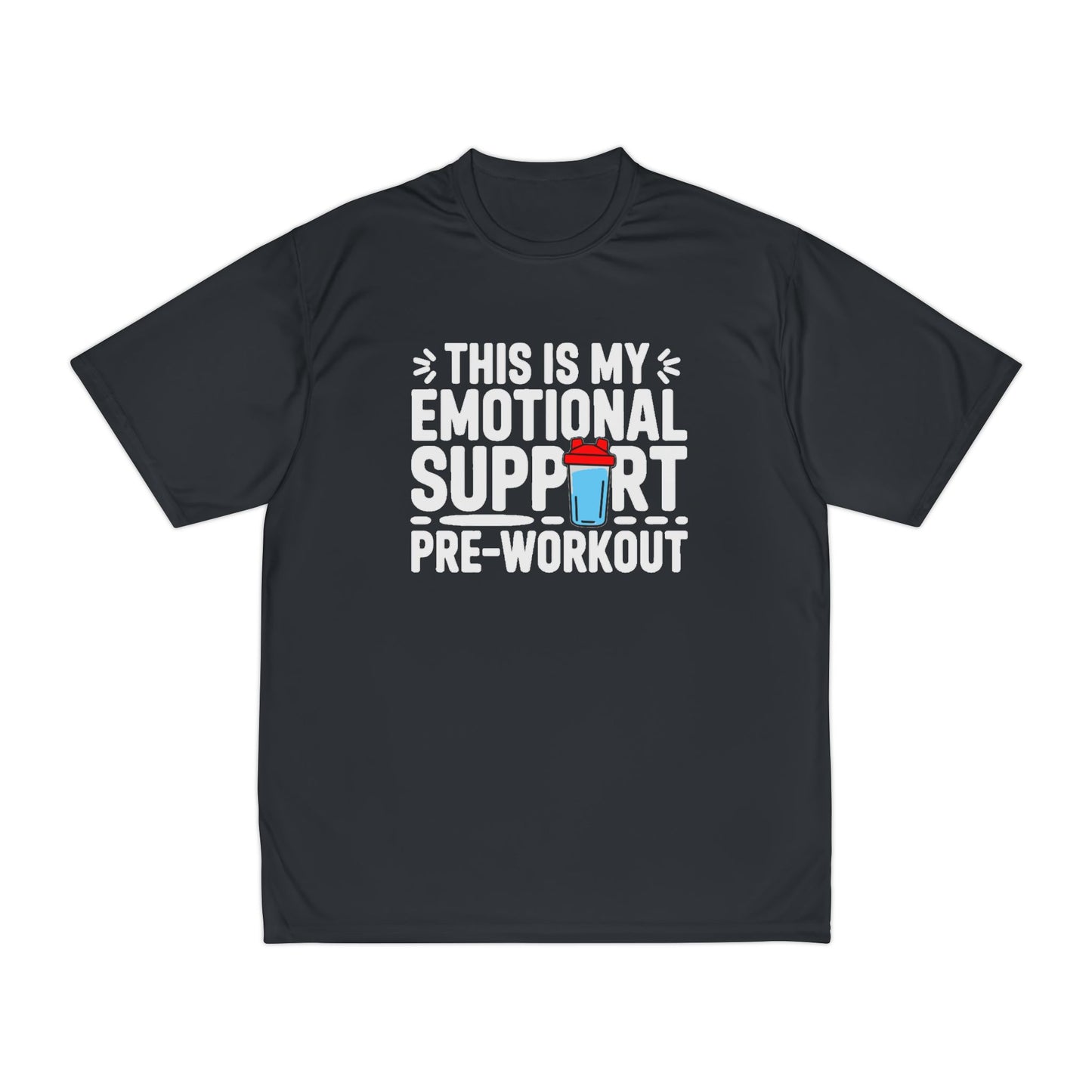 "Emotional Support Pre-Workout" Men's Performance T-Shirt