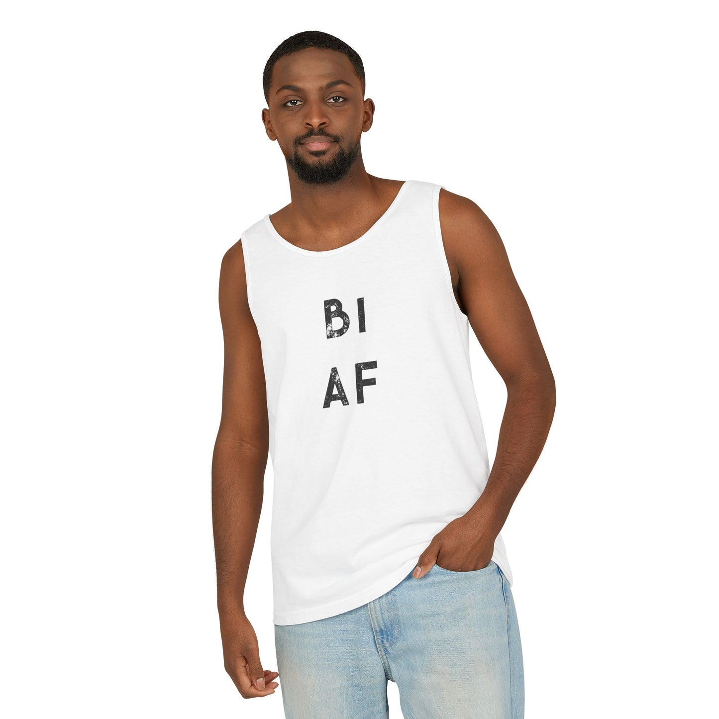 "Bi AF" Unisex Tank Top