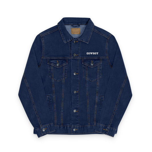 "Cowboy" Unisex Embroidered Denim Jacket