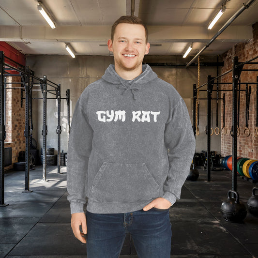 "Gym Rat" Samurai Men's Mineral Wash Hoodie