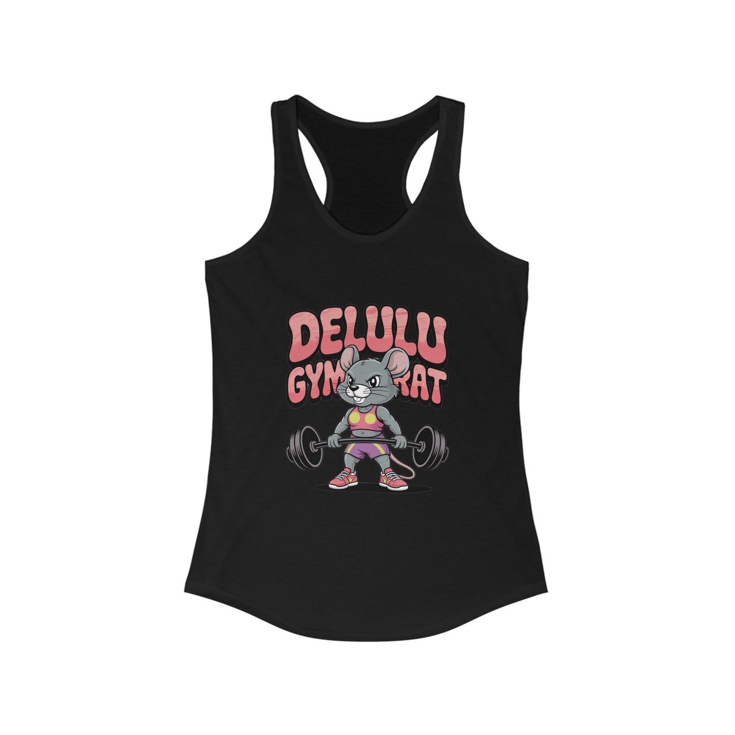 Delulu Gym Rat - Women's Athletic shirt - Black 