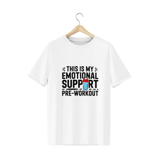 Emotional support Pre Workout  on hanger- Mens- white